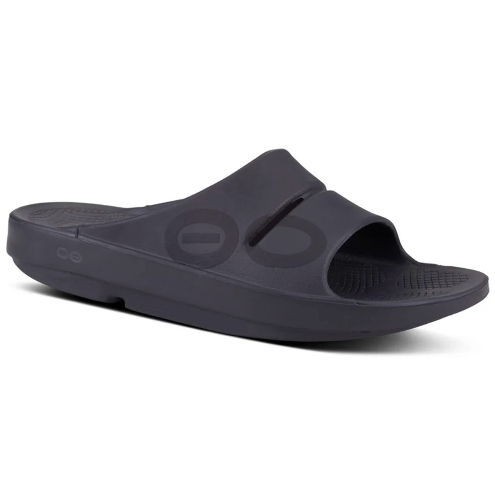 OOFOS Men’s & Women’s OOAHH Sport Slide Unisex  Sandals M-6/W-8 Black